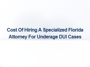 Understanding the Cost of Hiring a Florida Attorney for Teen Dui Cases