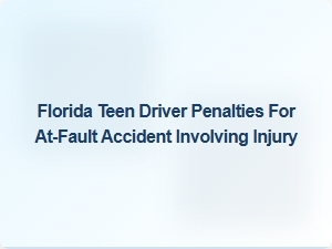 Florida Teen Drivers: Penalties for at-Fault Accidents Involving Injury